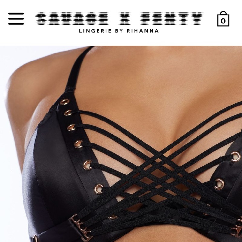 Laced Satin Savage Fenty Bra